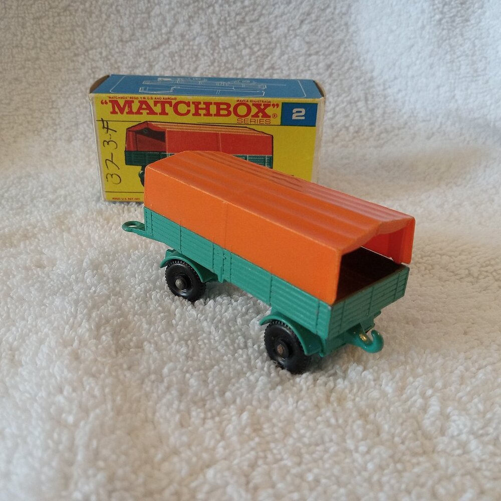 Vintage Lensey Matchbox Mercedes Trailer 2-D plus Box - Picture 3 of 12